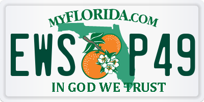 FL license plate EWSP49