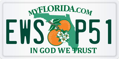 FL license plate EWSP51