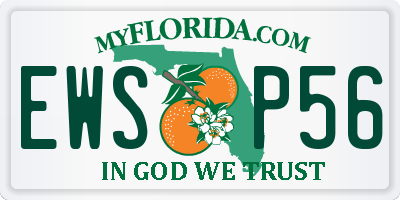 FL license plate EWSP56