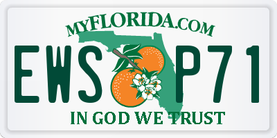 FL license plate EWSP71