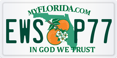 FL license plate EWSP77