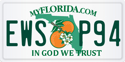 FL license plate EWSP94