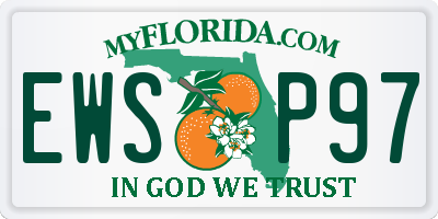 FL license plate EWSP97