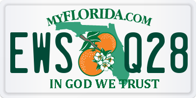 FL license plate EWSQ28