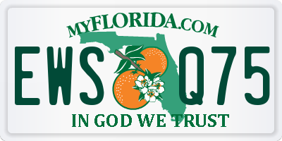 FL license plate EWSQ75