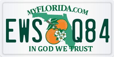 FL license plate EWSQ84