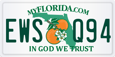 FL license plate EWSQ94