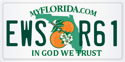 FL license plate EWSR61