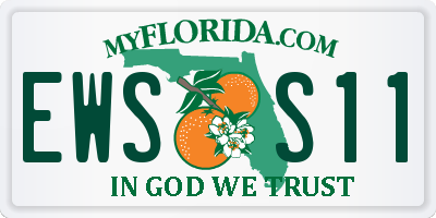 FL license plate EWSS11