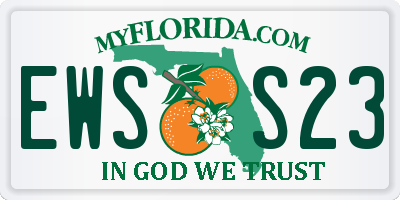 FL license plate EWSS23