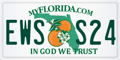 FL license plate EWSS24