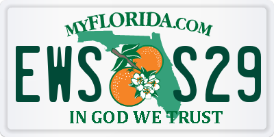 FL license plate EWSS29
