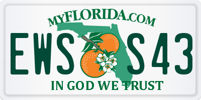 FL license plate EWSS43