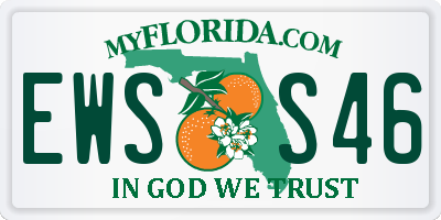 FL license plate EWSS46