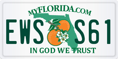 FL license plate EWSS61