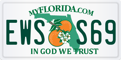 FL license plate EWSS69