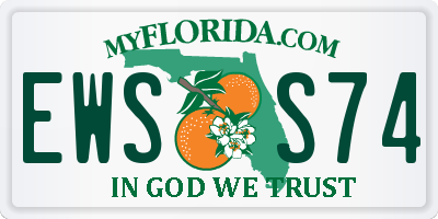 FL license plate EWSS74
