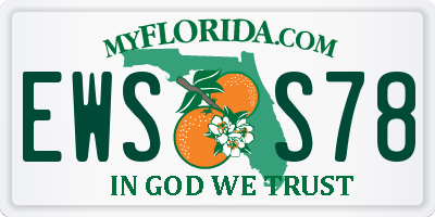 FL license plate EWSS78