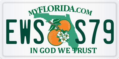 FL license plate EWSS79