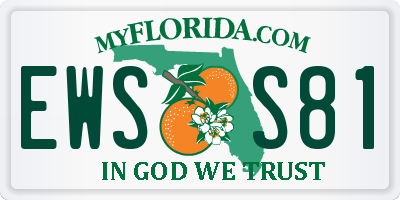 FL license plate EWSS81