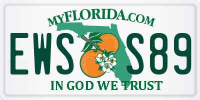 FL license plate EWSS89