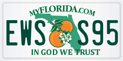 FL license plate EWSS95
