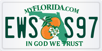 FL license plate EWSS97