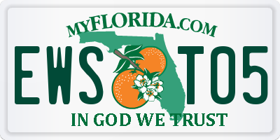 FL license plate EWST05