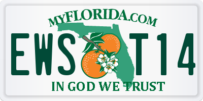FL license plate EWST14