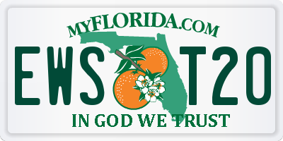 FL license plate EWST20