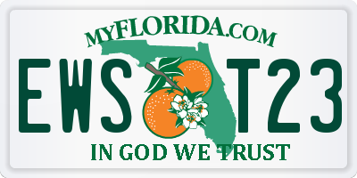 FL license plate EWST23