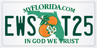 FL license plate EWST25