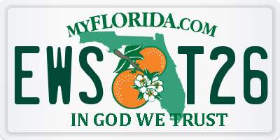 FL license plate EWST26