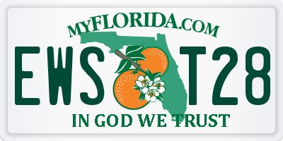 FL license plate EWST28