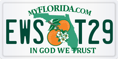 FL license plate EWST29