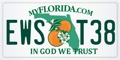 FL license plate EWST38