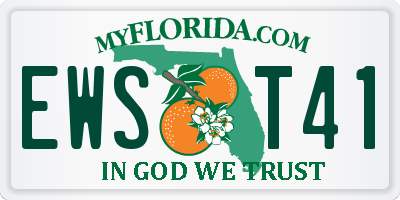 FL license plate EWST41