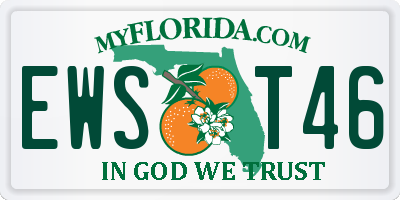 FL license plate EWST46
