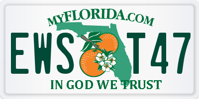 FL license plate EWST47
