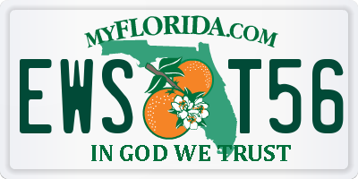 FL license plate EWST56