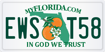 FL license plate EWST58