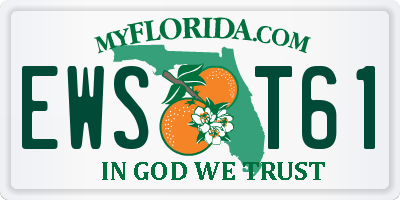 FL license plate EWST61