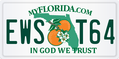 FL license plate EWST64