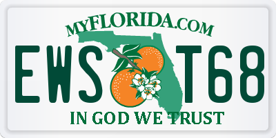 FL license plate EWST68