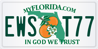 FL license plate EWST77