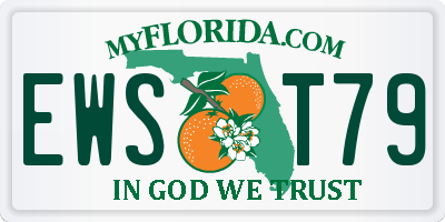 FL license plate EWST79