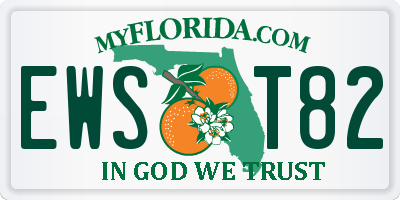 FL license plate EWST82
