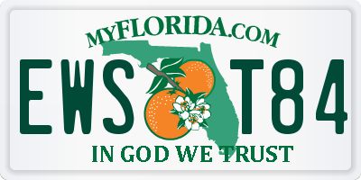 FL license plate EWST84