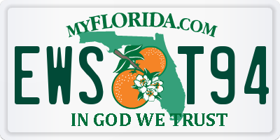 FL license plate EWST94