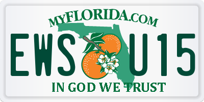 FL license plate EWSU15